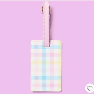 Stoney Clover Lane X Target plaid luggage tag